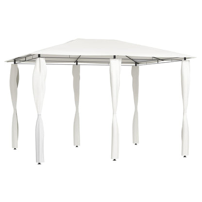 Gazebo con Montanti Rivestiti 3x4x2,6 m Crema 160 g/m² - homemem39