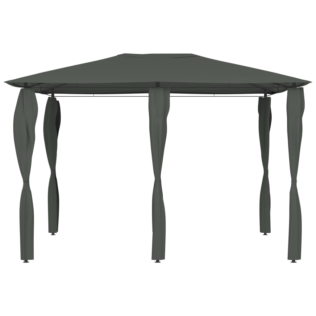 Gazebo con Montanti Rivestiti 3x4x2,6 m Antracite 160 g/m² - homemem39