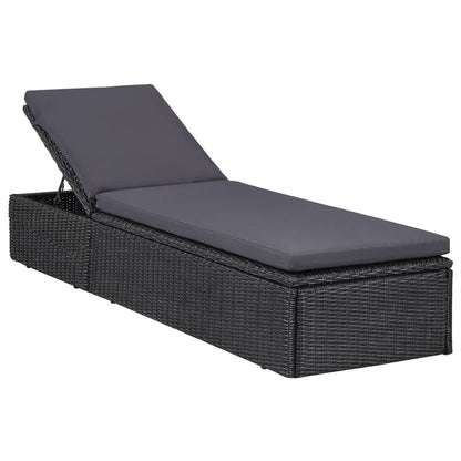 Set da Pranzo da Giardino 9 pz in Polyrattan Nero - homemem39