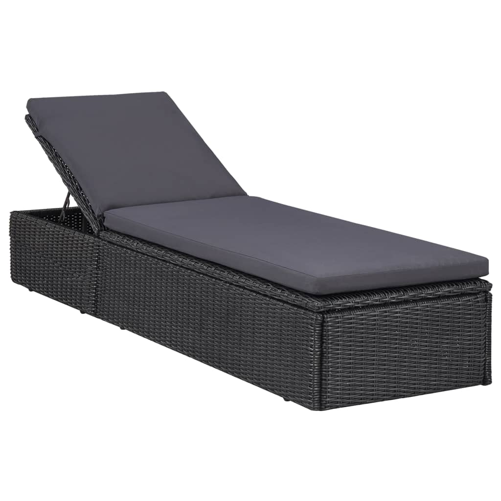 Set da Pranzo da Giardino 11 pz in Polyrattan Nero - homemem39