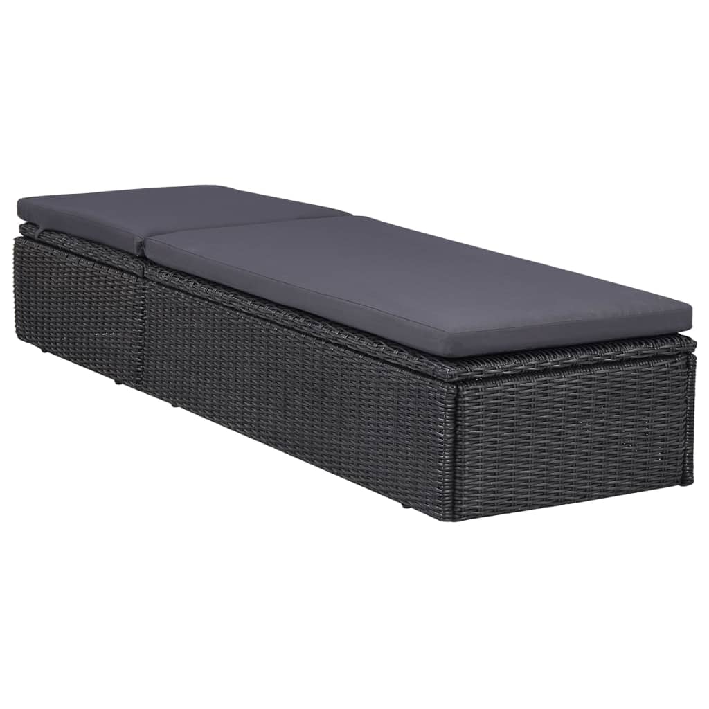 Set da Pranzo da Giardino 11 pz in Polyrattan Nero - homemem39