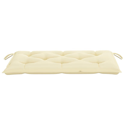 Cuscino per Panca Bianco Crema 100x50x7 cm in Tessuto Oxford - homemem39