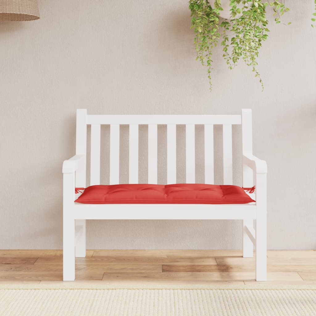 Cuscino per Panca Rosso 100x50x7 cm in Tessuto Oxford - homemem39