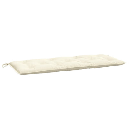 Cuscino per Panca Bianco Crema 120x50x7 cm in Tessuto Oxford - homemem39