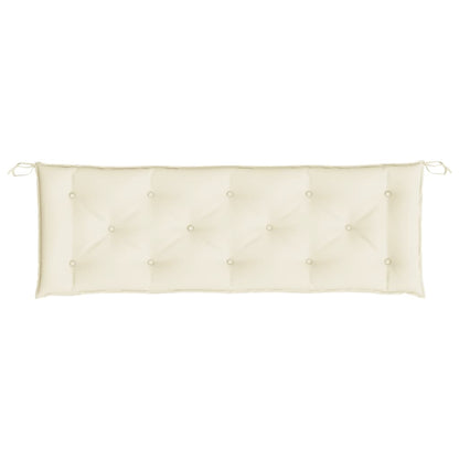 Cuscino per Panca Bianco Crema 150x50x7 cm in Tessuto Oxford - homemem39