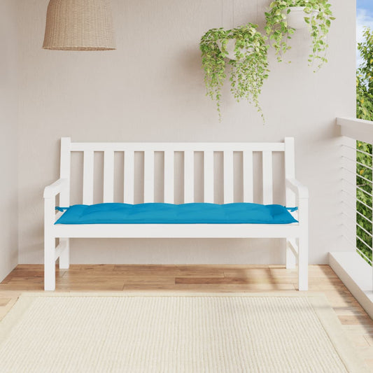 Cuscino per Panca Azzurro 150x50x7 cm in Tessuto Oxford - homemem39