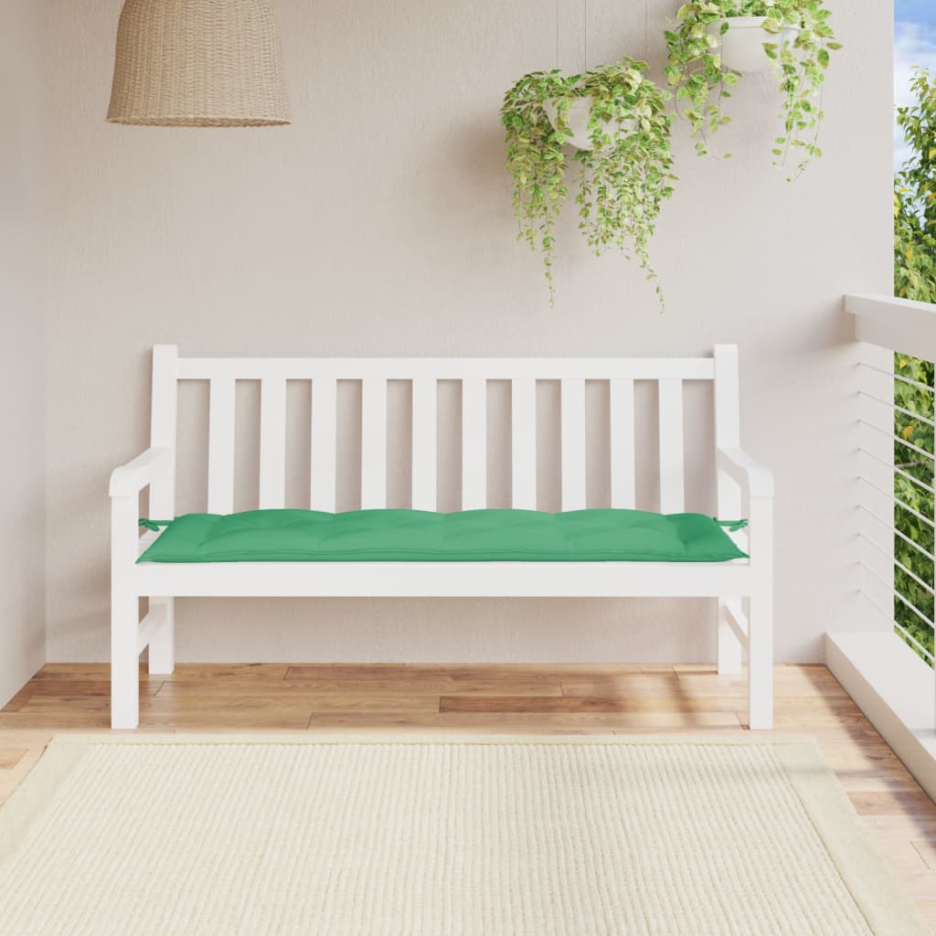 Cuscino per Panca Verde 150x50x7 cm in Tessuto Oxford - homemem39