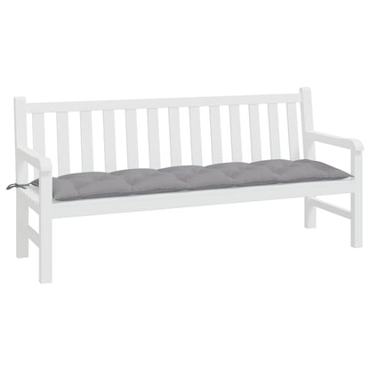 Cuscino per Panca Grigio 180x50x7 cm in Tessuto Oxford - homemem39