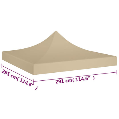 Tetto per Tendone per Feste 3x3 m Beige 270 g/m² - homemem39