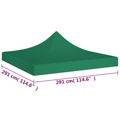 Tetto per Tendone per Feste 3x3 m Verde 270 g/m² - homemem39