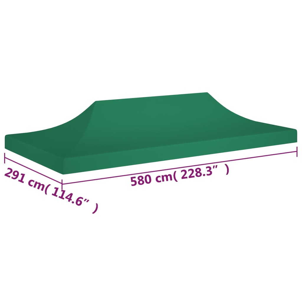 Tetto per Tendone per Feste 6x3 m Verde 270 g/m² - homemem39