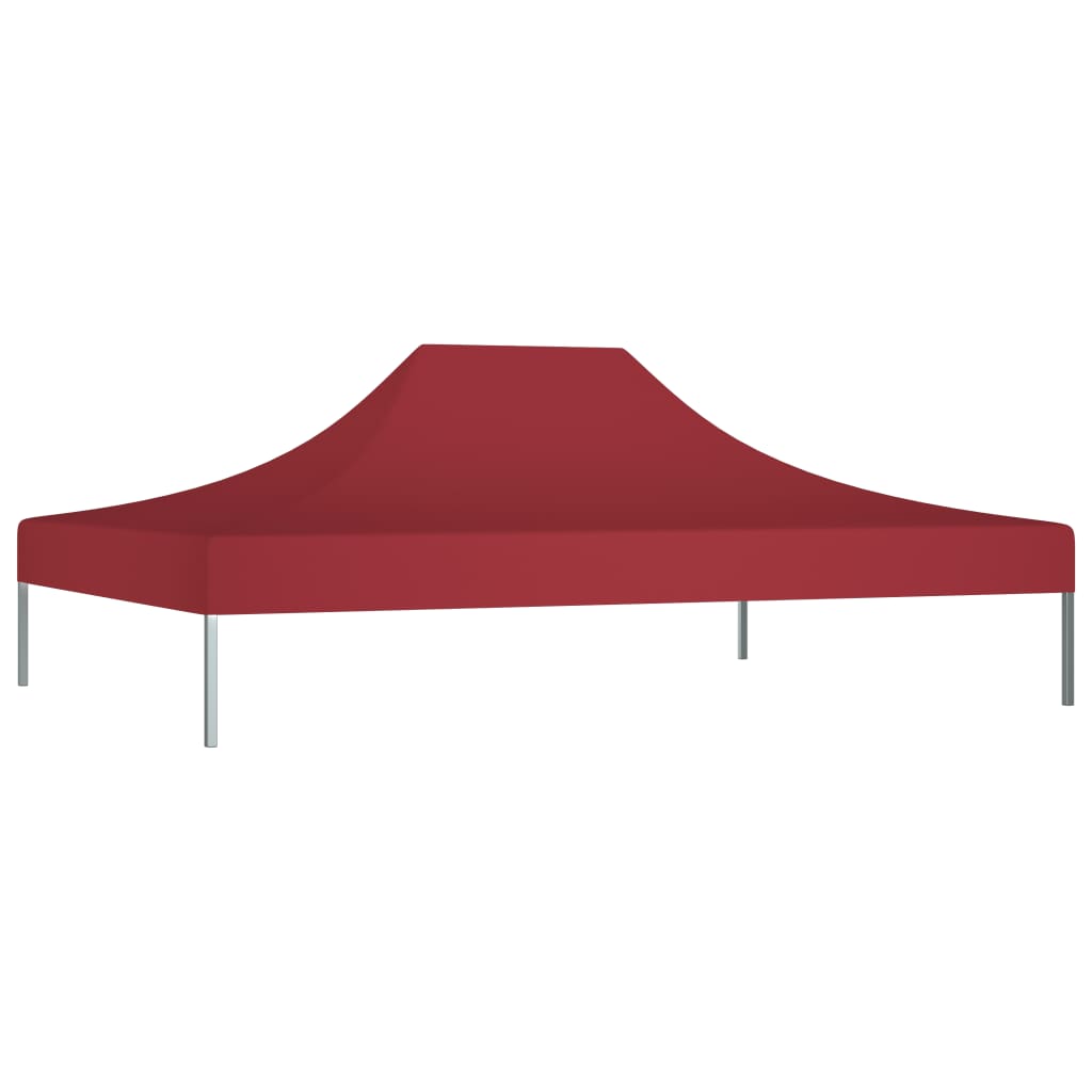 Tetto per Tendone per Feste 4x3 m Rosso Borgogna 270 g/m² - homemem39