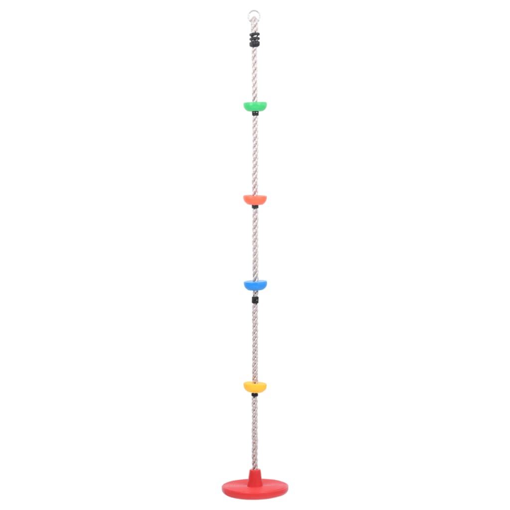 Fune da Arrampicata Oscillante con Piattaforme e Disco 200 cm - homemem39