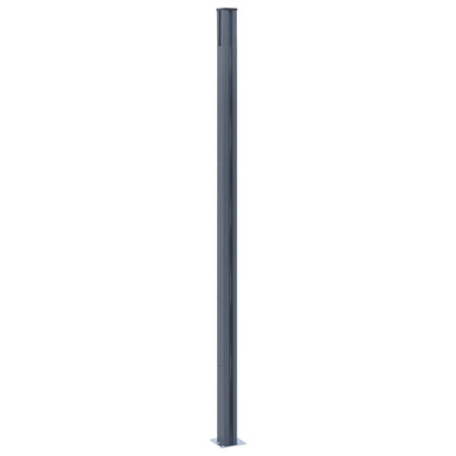 Pali di Recinzione 3 pz Grigio Scuro 185 cm in Alluminio - homemem39