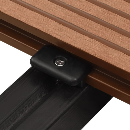 Clip per Decking con Viti 200 pz in Plastica e Acciaio Inox - homemem39