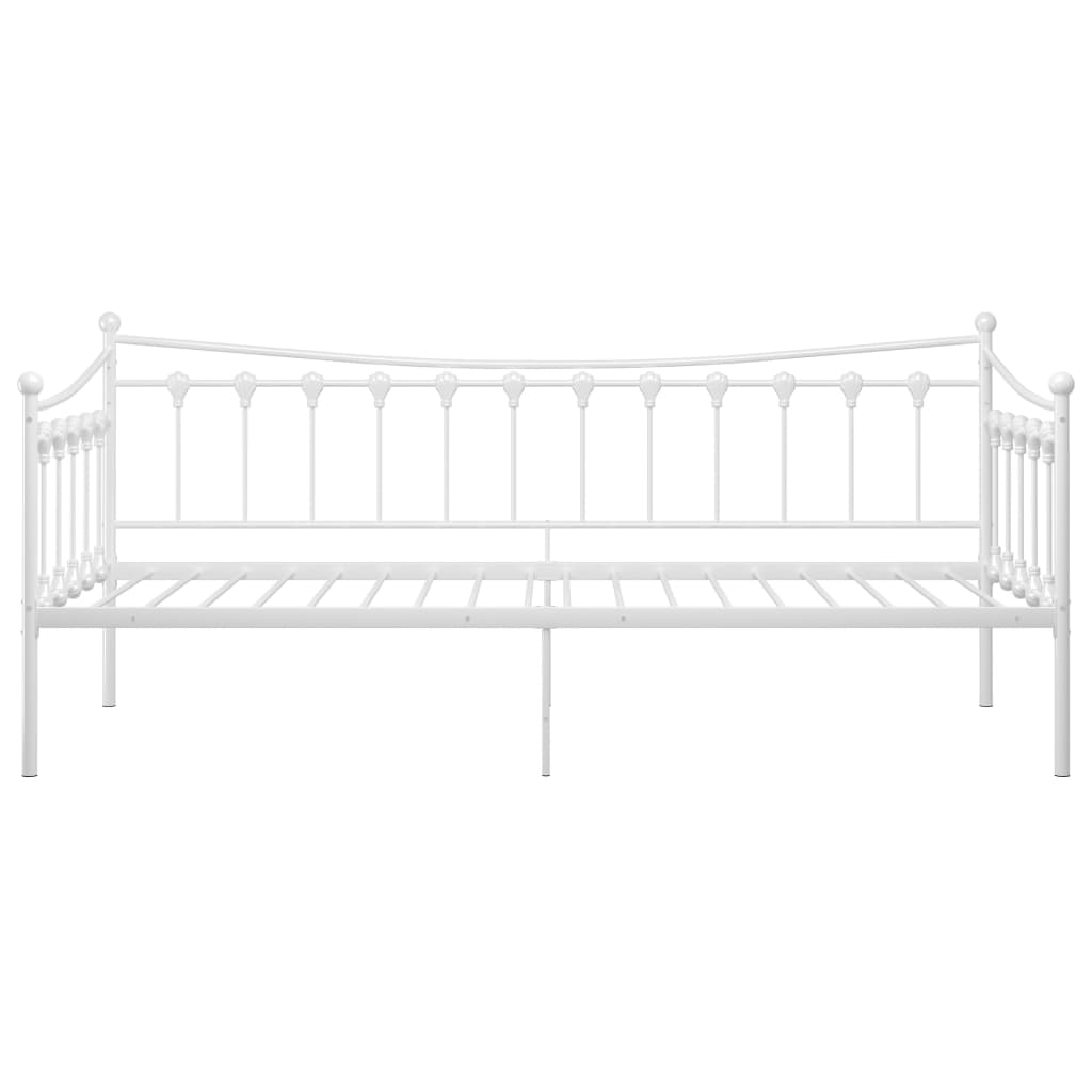 Telaio Divano Letto Bianco in Metallo 90x200 cm - homemem39