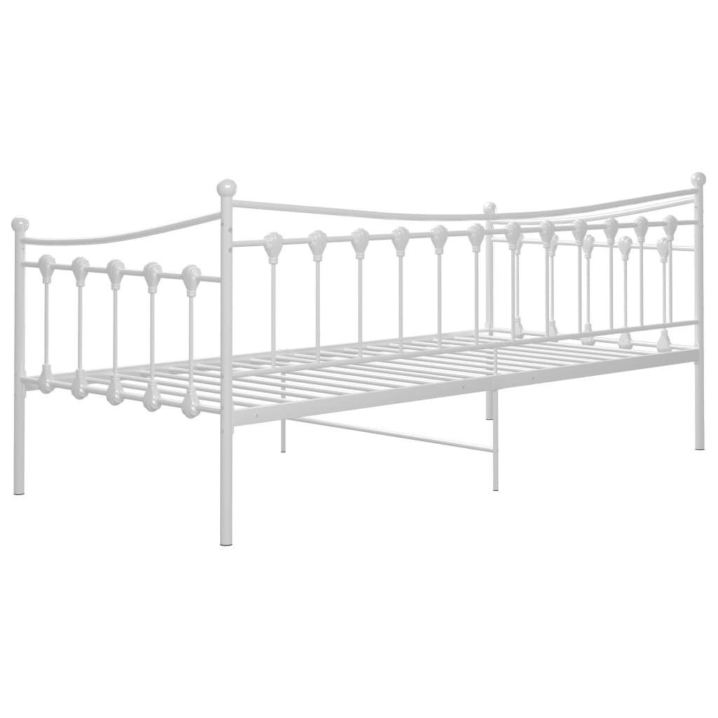 Telaio Divano Letto Bianco in Metallo 90x200 cm - homemem39