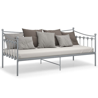 Telaio Divano Letto Grigio in Metallo 90x200 cm - homemem39