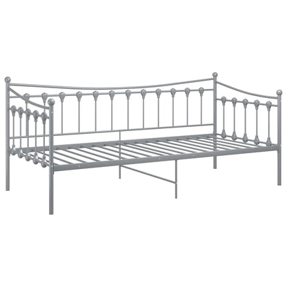 Telaio Divano Letto Grigio in Metallo 90x200 cm - homemem39