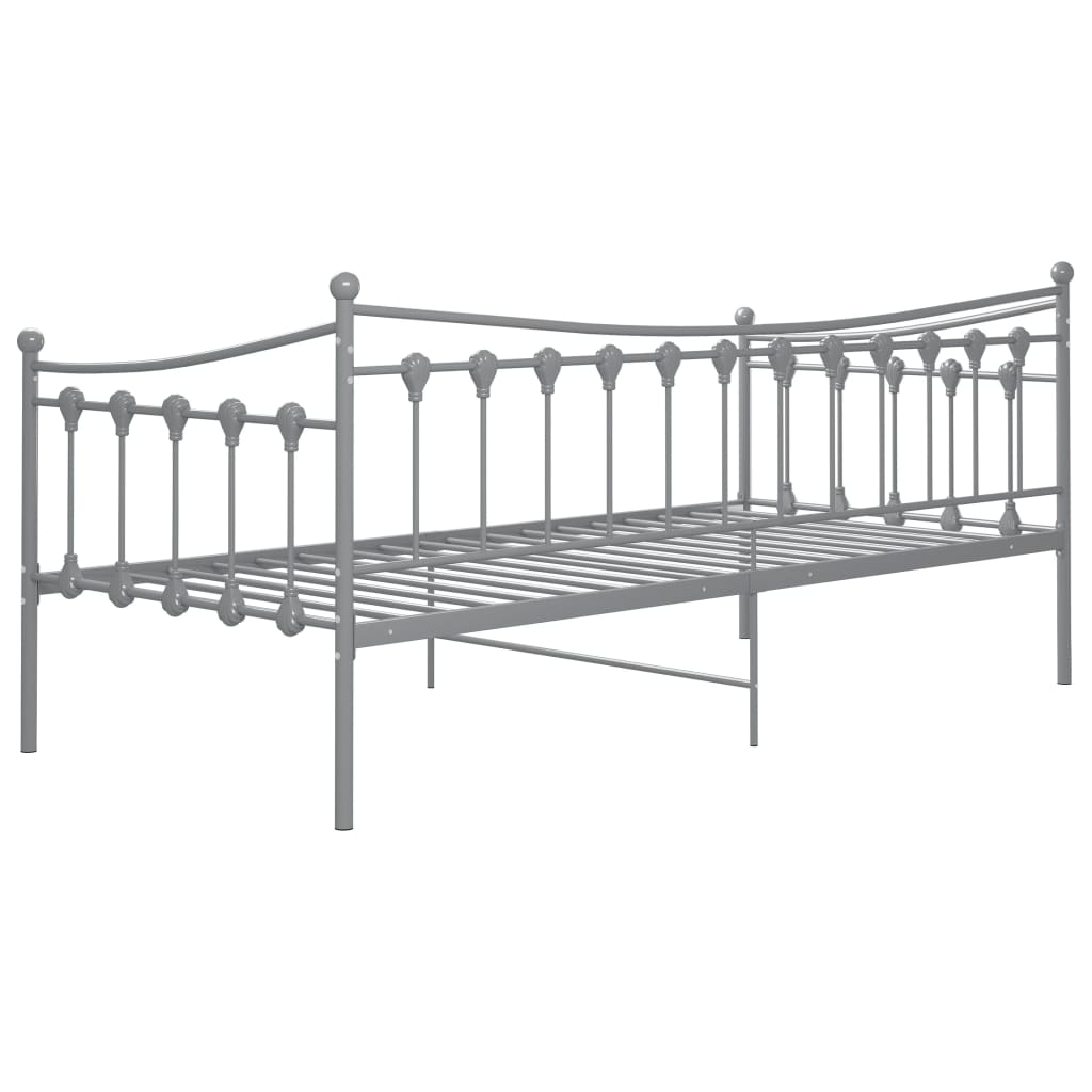 Telaio Divano Letto Grigio in Metallo 90x200 cm - homemem39