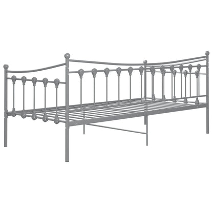 Telaio Divano Letto Grigio in Metallo 90x200 cm - homemem39