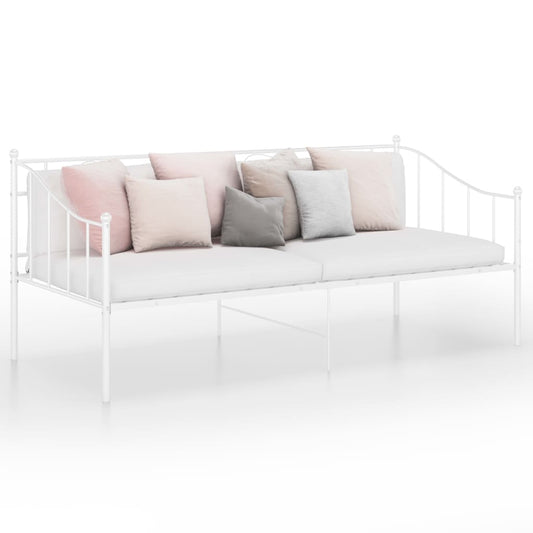 Telaio Divano Letto Bianco in Metallo 90x200 cm - homemem39