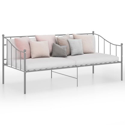 Telaio Divano Letto Grigio in Metallo 90x200 cm - homemem39