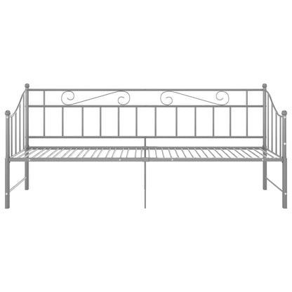 Telaio Divano Letto Estraibile Grigio in Metallo 90x200 cm - homemem39