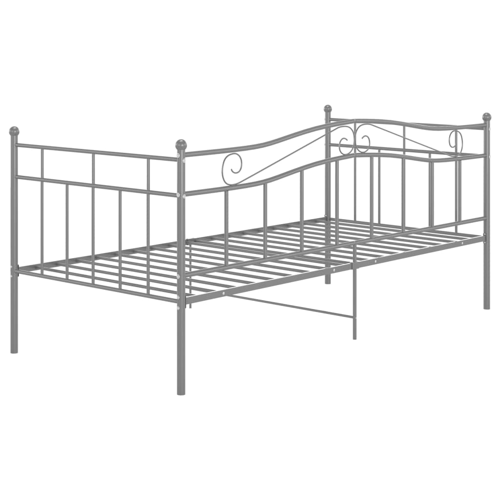 Telaio Divano Letto Grigio in Metallo 90x200 cm - homemem39