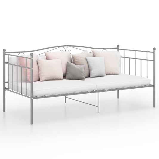 Telaio Divano Letto Grigio in Metallo 90x200 cm - homemem39