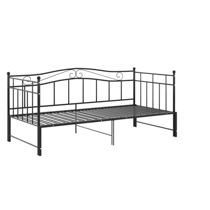 Telaio Divano Letto Estraibile Nero in Metallo 90x200 cm - homemem39