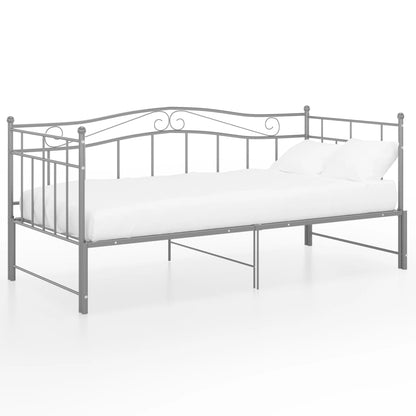 Telaio Divano Letto Estraibile Grigio in Metallo 90x200 cm - homemem39