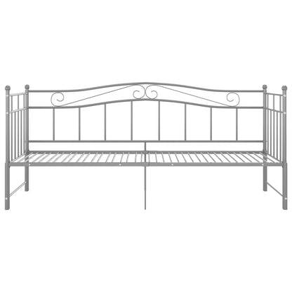 Telaio Divano Letto Estraibile Grigio in Metallo 90x200 cm - homemem39