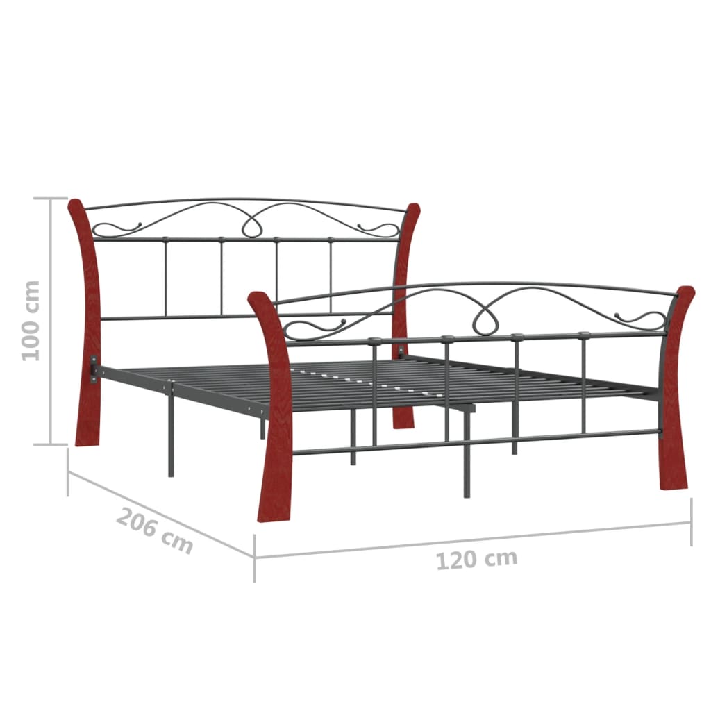 Giroletto Nero in Metallo 120x200 cm - homemem39