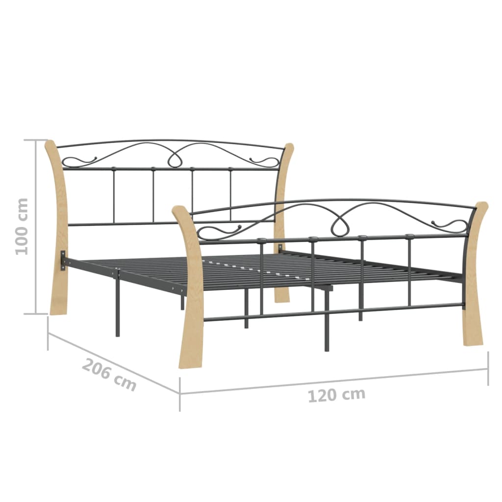 Giroletto Nero in Metallo 120x200 cm - homemem39