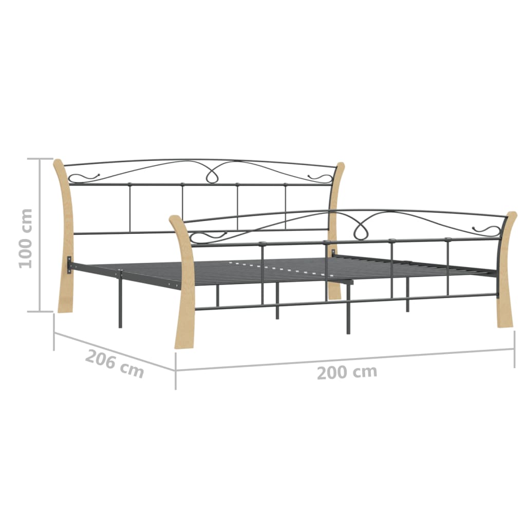 Giroletto Nero in Metallo 200x200 cm - homemem39