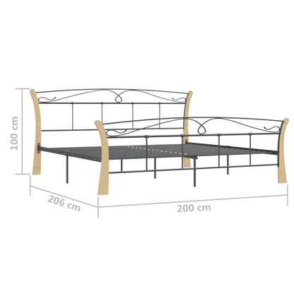 Giroletto Nero in Metallo 200x200 cm - homemem39