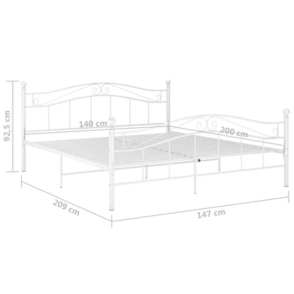 Giroletto Bianco in Metallo 140x200 cm - homemem39