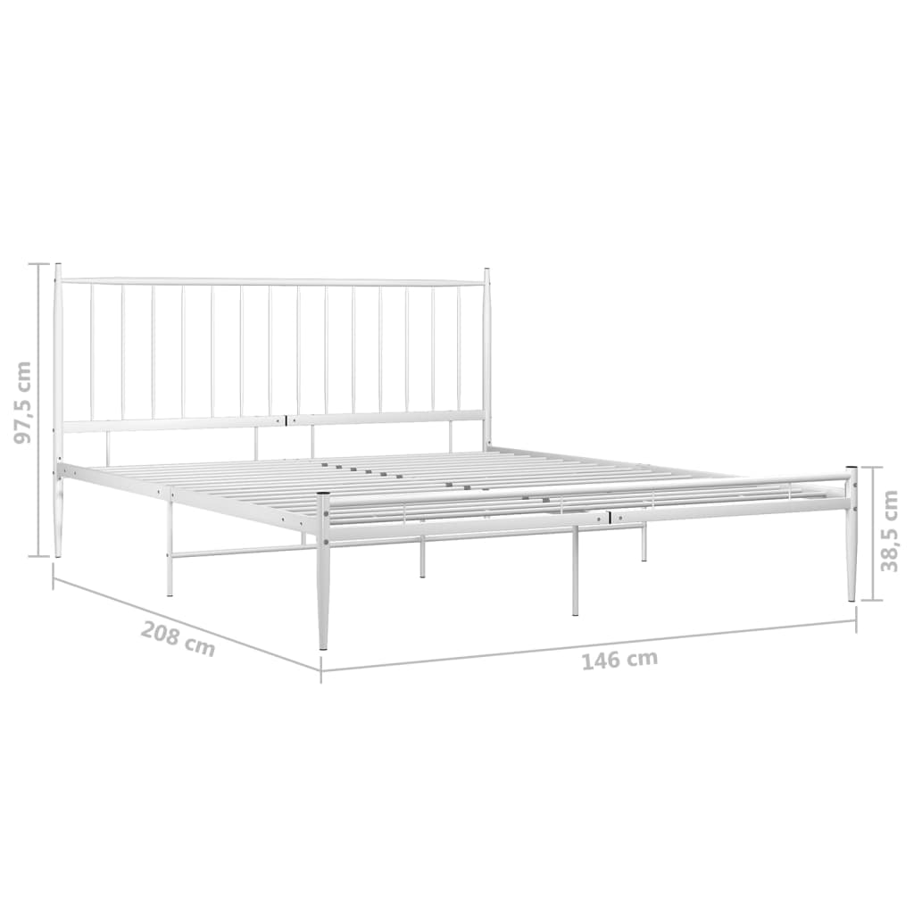 Giroletto Bianco in Metallo 140x200 cm - homemem39