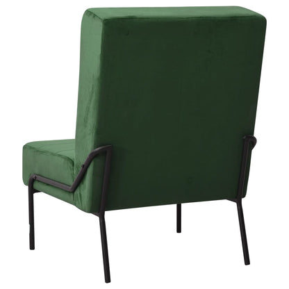 Poltrona Relax 65x79x87 cm Verde Scuro in Velluto - homemem39