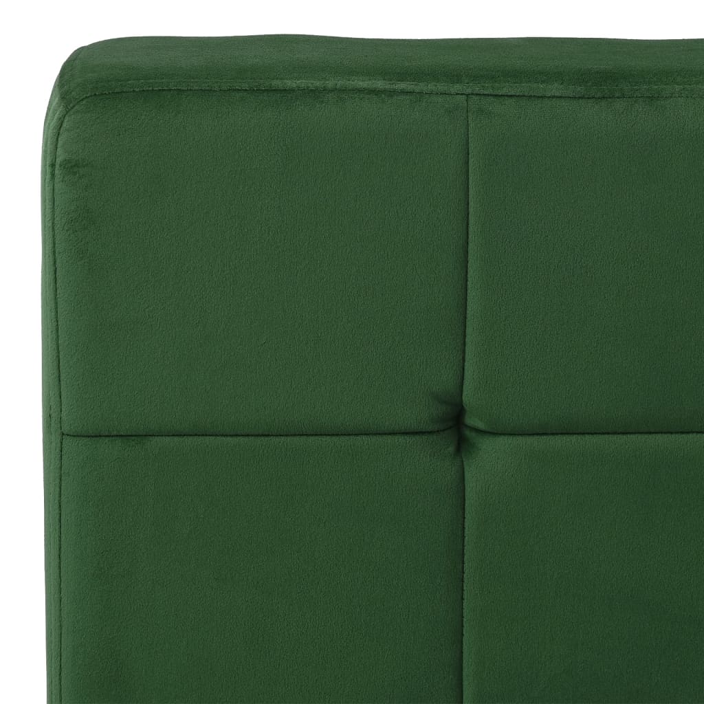 Poltrona Relax 65x79x87 cm Verde Scuro in Velluto - homemem39