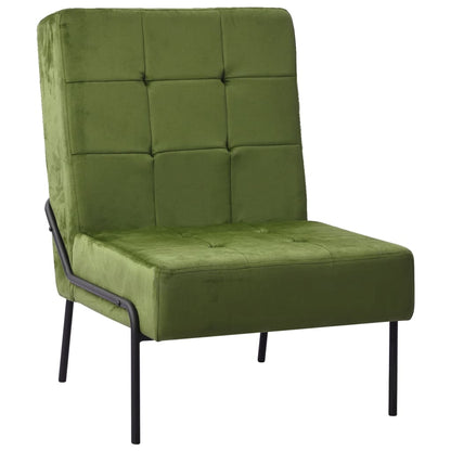 Poltrona Relax 65x79x87 cm Verde Chiaro in Velluto - homemem39