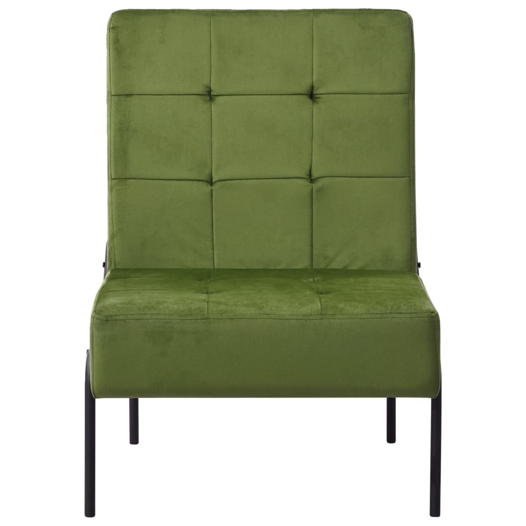 Poltrona Relax 65x79x87 cm Verde Chiaro in Velluto - homemem39