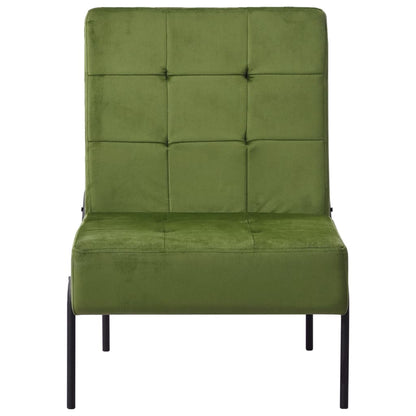 Poltrona Relax 65x79x87 cm Verde Chiaro in Velluto - homemem39