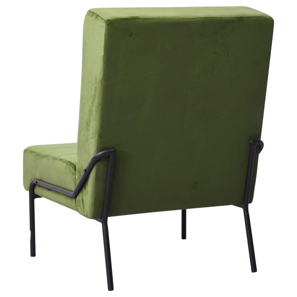 Poltrona Relax 65x79x87 cm Verde Chiaro in Velluto - homemem39