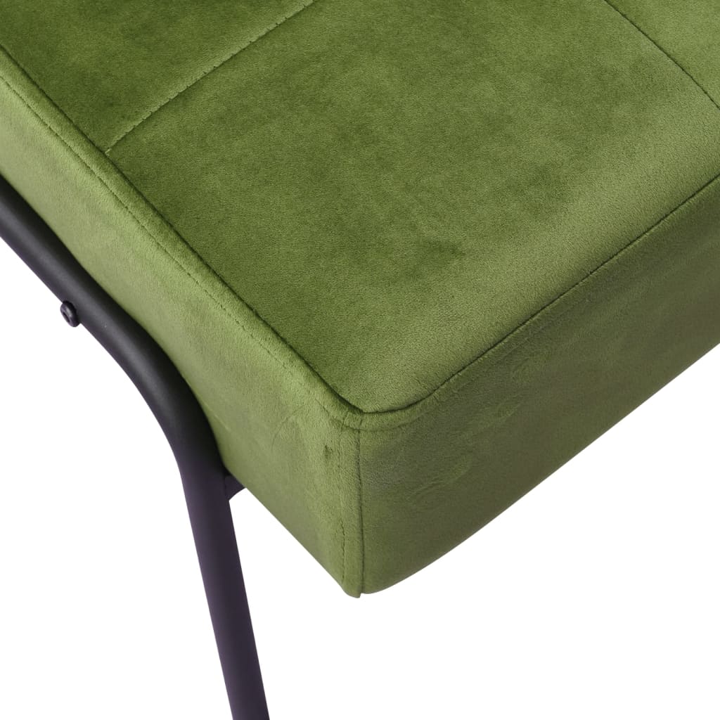 Poltrona Relax 65x79x87 cm Verde Chiaro in Velluto - homemem39