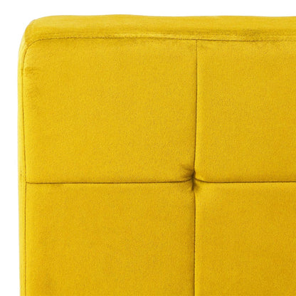 Poltrona Relax 65x79x87 cm Giallo Senape in Velluto - homemem39