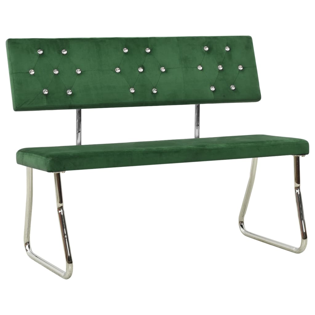 Panca 110 cm in Velluto Verde Scuro - homemem39