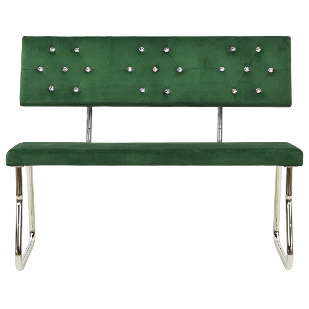 Panca 110 cm in Velluto Verde Scuro - homemem39