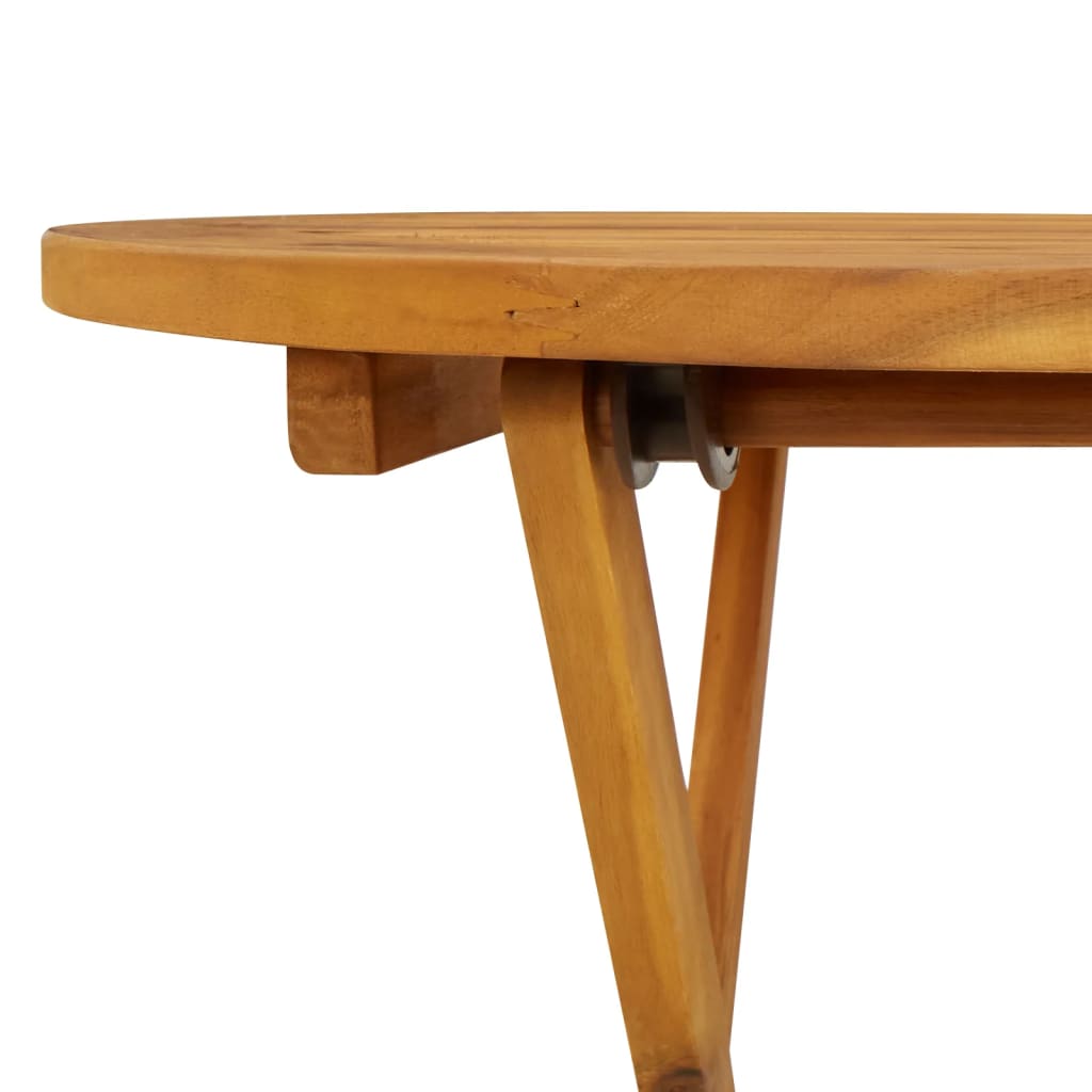 Tavolo da Giardino Pieghevole 70 cm in Massello di Acacia - homemem39